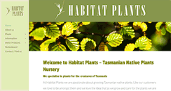 Desktop Screenshot of habitatplants.com.au
